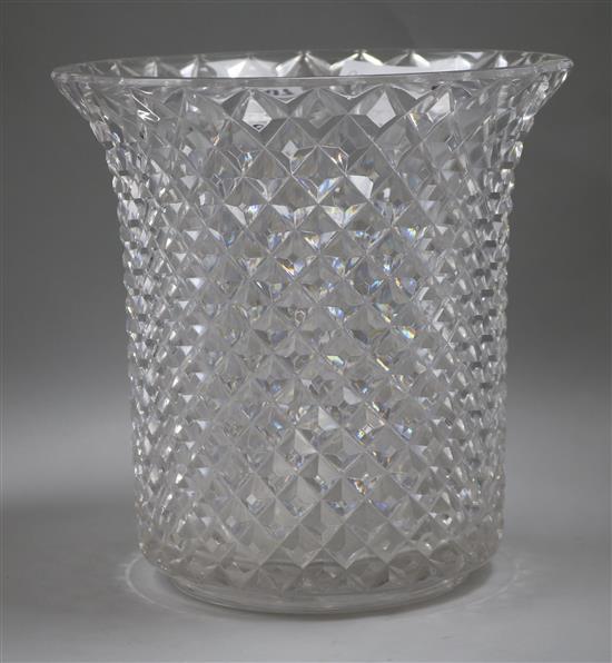 A cut glass bowl